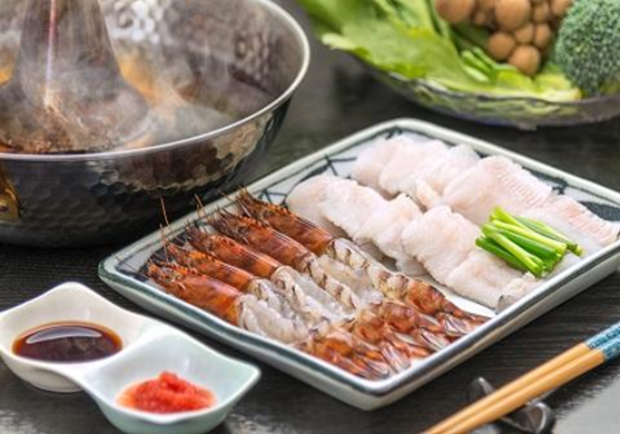 豊後「絆屋」 鱧と車海老のしゃぶしゃぶ