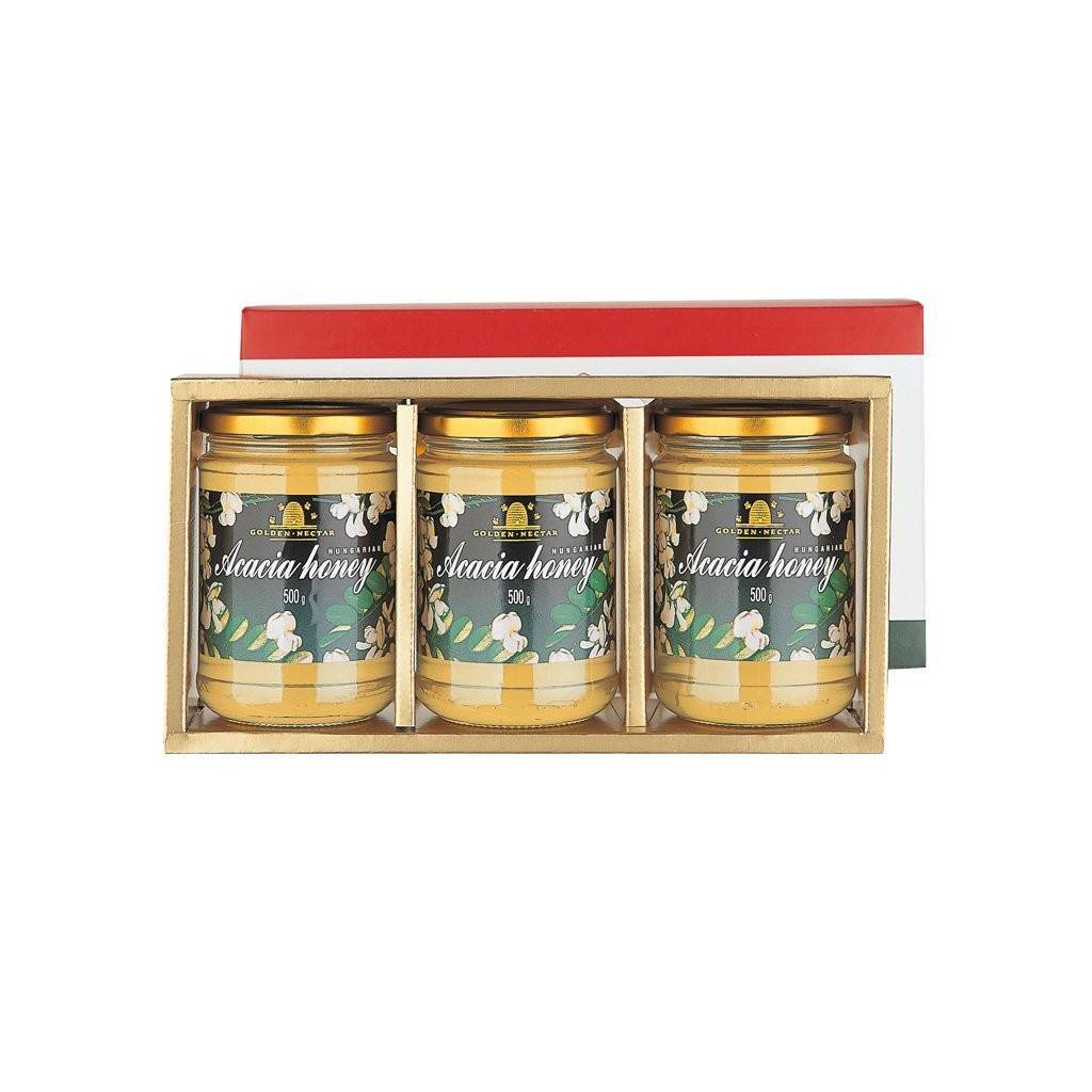 ハンガリーアカシアはちみつ500g（3個入）×5箱