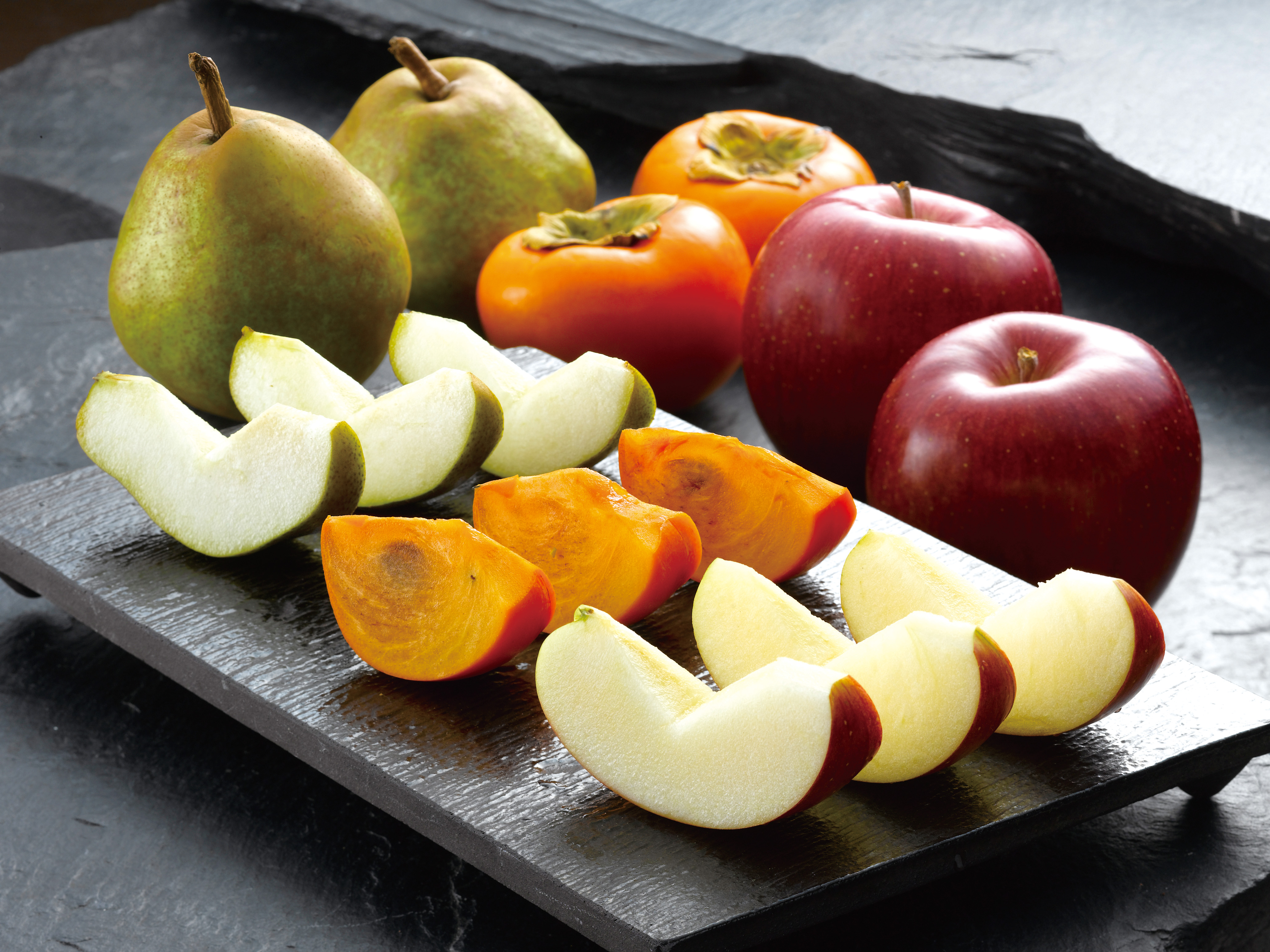 フルーツBOX 各2(ラ・フランス、りんご、柿)